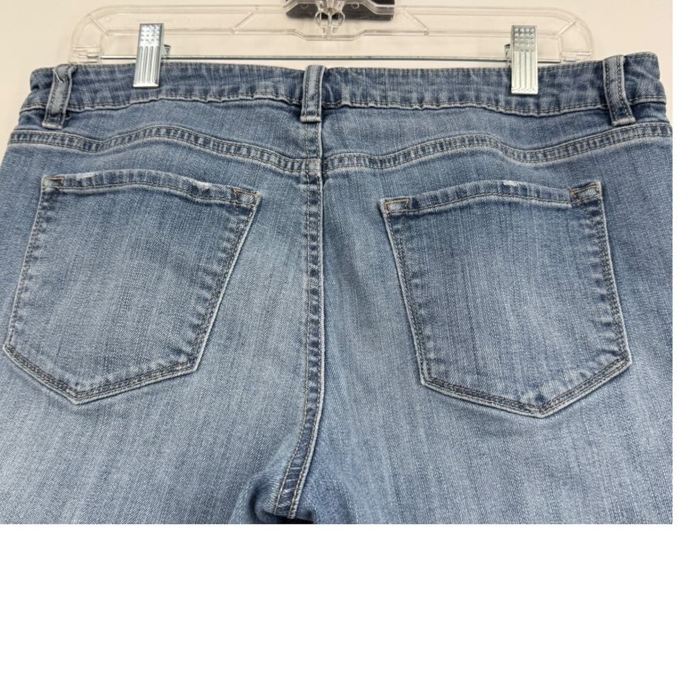 Apt 9 Women 12 Jean Bermuda Distress Shorts 90s Y2K Hip Hops Grunge Festival Y2K - Picture 4 of 8